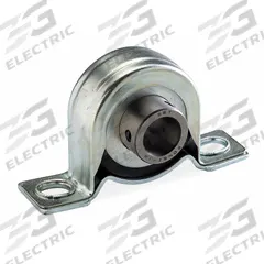 DAYTON Pillow Block Bearing: 3/4 in Bore, Steel, Set Screws, 1 5/16 in Shaft Ht, 4.437 in Overall Lg (MPN 2X405). Key specifications — Brand: DAYTON; Maximum Speed: 4,500 RPM; Mounting Bolt Size: 7/16 in; System of Measurement: Inch.