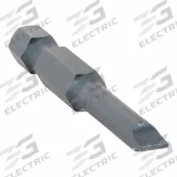 WESTWARD Power Bit: Power Bit, Slotted Head, Imperial, 4F-5R Bit Industry Size, Std, Hex, 5 PK (MPN 40L638). Key specifications — attr1119753: S2 Steel; attr1119759: Standard; attr1119760: WESTWARD; attr1119757: Hex.