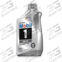 MOBIL Engine Oil: Synthetic, 1 qt Size, Bottle, 5W-20, Mobil 1 (MPN 103008). Key specifications — SAE Grade: 5W-20; Brand: MOBIL; Compatible Engine Type: Gasoline Engines; Compatible Vehicle Type: Cars; Oil Series: Mobil 1; Dexos Rating: 1.