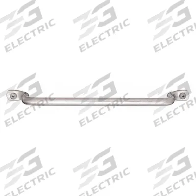 MONROE PMP Pull Handle: Unthreaded Holes, Stainless Steel, Silver, 5/16 in Screw Size - Standard Pull Handles