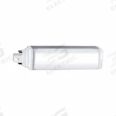 GE LAMPS Compact LED Bulb: Type A, 4-Pin (G24q/GX24q), PL Horizontal, LED, 2700K/3000K/3500K/4000K (MPN LED19GX24q-H/8SC). Key specifications — Brand: GE LAMPS; Bulb Designation: LED19GX24q-H/8SC; Dimmable: No; Color Temperature: 2700K.