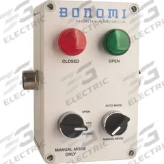 BONOMI Actuator Control Box: NPT, Closed/Open, 1/2 in Connection Size, 100 to 240V AC/24V AC/DC (MPN LCB-1). Key specifications — Compatible Manufacturer Part Number: VB030(M); Includes: DIN Rail; Manufacturer Part Number: LCB-1; Brand: BONOMI; Control Modes: Auto; Status Indicator: Open; Compatible Series: LCB-1; Enclosure Material: Polycarbonate.