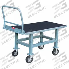 JAMCO Platform Truck: 1,200 lb, 60 in L x 30 in W x 29 in H Deck, Solid, 12 ga Deck, Rubber, Std (MPN AY360Z800GP). Key specifications — Side Panel Type: No Side Panels; Brand: JAMCO; Color: Gray; Caster/Wheel Configuration: (2) Rigid.