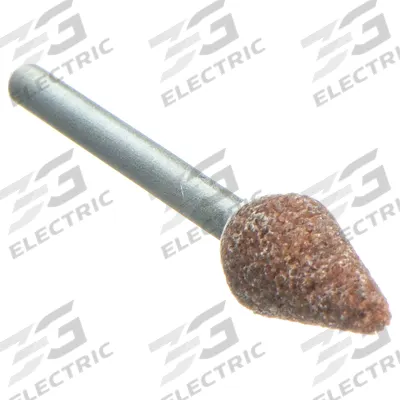 NORTON Vitrified Mounted Point: 5/16 in Dia, Aluminum Oxide, 60 Grit - General Purpose Mounted Points for Carbon Steel
