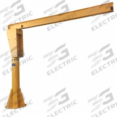 CALDWELL Jib Crane: Base Plate Mounted, 6,000 lb Load Capacity, 120 in Max Lifting Ht (MPN A360-3-10/10). Key specifications — Beam Type: Open Beam; Base Mount Type: Base-Plate Mounted; Body Material: Steel; Brand: CALDWELL; Power Source: Manual; Mount Type: Base Plate Mounted; Lifting Capacity: 4,001 lbs to 6,000 lbs.