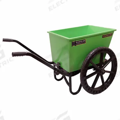 KUSHLAN PRODUCTS Wheelbarrow: Steel Tray, 4 1/2 cu ft Max Volume Capacity - Wheelbarrows
