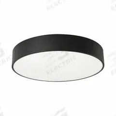 LED Flush Mount: 24 in Dia, Black, 4 in Ht, 2,100 lm, 2700K/3000K/3500K/4000K/5000K, 35 W, 4 in Lg (MPN BAYF24LAJUDBK). Key specifications — Voltage: 120 to 277V AC; Brand: AFX INC.; For Bulb Type: Integrated LED; Includes Bulb: No; Color Temperature: 2700K; Housing Finish/Color (Broad): Black.