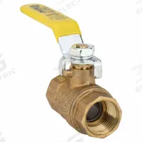 APPROVED VENDOR Manual Two-Way Ball Valve: 1/2 in, Brass, Straight, FIP x FIP, Full Port Ball Port (MPN 107-823NL). Key specifications — Brand: APPROVED VENDOR; Handle: Lever.