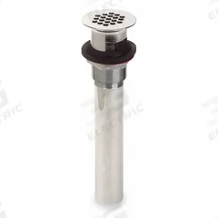 MOEN Grid: Brass, Chrome, 3 in Overall Ht, 2 1/8 in Overall Dia (MPN 14750). Key specifications — Product Type: Sink Drain; Brand: MOEN; Finish: Chrome; Material: Brass.