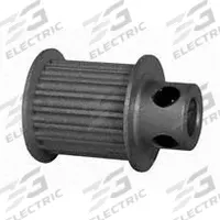 DAYTON Timing Pulley: Modified Curvilinear, Fixed, For GT Timing Belt Section, For 15 mm Belt Wd (MPN 18-3P15-6FA3). Key specifications — Brand: DAYTON; Finish: Clear Anodized; For Belt Series: Powerhouse®.
