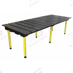 BUILDPRO Welding Table: 30.5 in Ht, 38 in Dp, 78 in Wd, 4,400 lb Wt Capacity, Nitrided (MPN TMQB57838). Key specifications — Manufacturer Part Number: TMQB57838; Brand: BUILDPRO; Hole Diameter: 5/8 in.