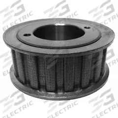 APPROVED VENDOR Timing Belt Pulley: Trapezoidal, Bushed, For H Timing Belt Section, For 1 in Belt Wd (MPN 24HH100). Key specifications — Brand: APPROVED VENDOR; Tooth Profile: Trapezoidal; Finish: Black Oxide; For Bushing Type: Split Taper.