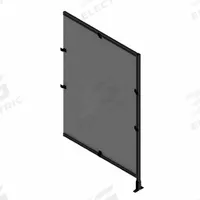 T-Slot Framing System Panel: Add-On, Black, 72 in H x 24 in W x 5 1/2 in D, Mesh (MPN 48213). Key specifications — Finish: Anodized/PVC-Coated; Brand: FAZTEK; Panel Color: Black; Panel Type: Mesh; Color: Black; Material: Wire; Mesh Shape: Square; Assembly: Unassembled.