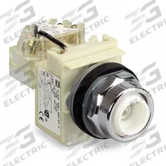 SCHNEIDER ELECTRIC Pilot Light: 30 mm Panel Mounting Size, No Lens Included, Incandescent (MPN 9001KT1). Key specifications — Lens Color: No Lens Included; Series: 9001K; Brand: SCHNEIDER; Includes Push-To-Test: Push-To-Test Included.