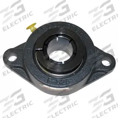 SEALMASTER 2 Bolt Flange Bearing: Radial Ball, 1 3/16 in Bore, Cast Iron, Set Screws, 6 11/32 in Lg (MPN MSFT-19). Key specifications — Bore Type: Cylindrical; Brand: SEALMASTER; Lubricant Material: NLGI #2 Equivalent; Mounting Bolt Size: 7/16 in; System of Measurement: Inch.
