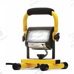 SOUTHWIRE Temporary Job Site Light: 1,500 lm Max Brightness, LED, 1, 1 Brightness Levels, 120V AC (MPN 411015). Key specifications — attr562627: Black/Yellow; attr562654: LED; attr562671: 120V AC; attr562613: SOUTHWIRE; attr873195: 1.