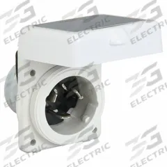 HUBBELL Locking Inlet: Non-NEMA, White, 125/250V AC, 50 A, 3 Pole, 4 Blade (MPN HBL504NM). Key specifications — Voltage Rating: 125/250V AC; Brand: HUBBELL.