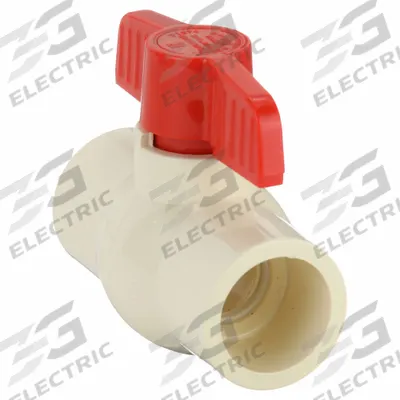 APPROVED VENDOR Manual Two-Way Ball Valve: 1 1/4 in Size, CPVC, Straight, Socket x Socket - CPVC Ball Valves