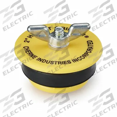 CHERNE Pipe Plug: Wing Nut, End of Pipe, For 2 in Pipe - Wing-Nut Closure Blocking Plugs