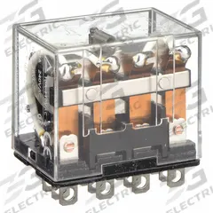 OMRON General Purpose Relay: Socket Mounted, 10 A Current Rating, 240V AC, 4PDT, 14 Pins/Terminals (MPN LY4-AC240). Key specifications — Brand: OMRON; Base Type: Square; Mounting Style: Plug-In; Pin Shape: Flat; Electrical Connection: Quick-Connect; Manufacturer Part Number: LY4-AC240; Series: LY Series.