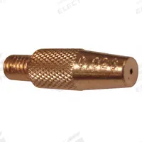MILLER ELECTRIC Tapered Contact Tip: Spoolmate, 0.024 in, 5 PK (MPN 199730). Key specifications — Contact Tip Series: Spoolmate; Connection Type: Threaded; Manufacturer Part Number: 199730; For Nozzle Series: Spoolmate; Brand: MILLER ELECTRIC; Maximum Wire Diameter (Merch): 0.024 in.