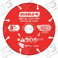 DIABLO Diamond Saw Blade: Metal, 5 in Blade Dia., 7/8 in Arbor Size, Wet/Dry, Better, Segmented (MPN DDD050DIA101F). Key specifications — attr1097734: Wet/Dry; attr1097738: Circular Saw; attr1097751: DIABLO.