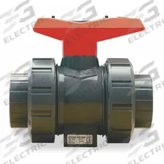 GF PIPING SYSTEMS Manual Two-Way Ball Valve: 1 1/4 in, Polypropylene, Straight, FNPT x FNPT, Lever (MPN 167546325). Key specifications — Brand: GF PIPING SYSTEMS; Handle: Lever.