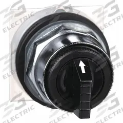 SCHNEIDER ELECTRIC Short-Handled Selector Switch: 30 mm Panel Mount Size, 3 Positions, B Cam (MPN 9001KS52B). Key specifications — Action: Momentary/Maintained/Momentary; Cam: B; Brand: SCHNEIDER; Switch Bezel Material Type: Metallic.