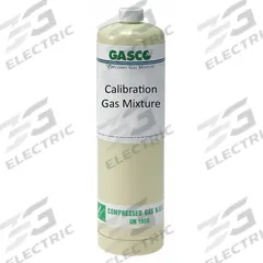 GASCO Calibration Gas: Nitrogen, Disposable, +/-5% Accuracy, CO2, Calibration Gas, Calibration Gas (MPN 34LS-34-2600). Key specifications — For Use With: All OEM Gas Detectors; Background Gas: Nitrogen; Brand: GASCO; CGA Number: CGA 600; Gas Mixture: Carbon Dioxide 2,600 ppm; Reusability: Disposable.