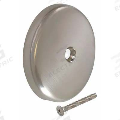 APPROVED VENDOR Overflow Face Plate: Stainless Steel - Bathtub Drain Replacement Parts