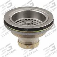 KOHLER Strainer: Brass, Brass, 2 7/8 in Overall Ht, 4 1/2 in Overall Dia, Threaded, 7/8 in Drain Ht (MPN K-8799-VS). Key specifications — Product Type: Sink Drain; Brand: KOHLER; Finish: Brass; Material: Brass; Includes Overflow: No; Includes: Less tailpiece.
