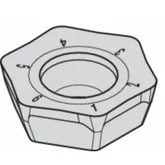 WIDIA Hexagon Milling Insert: HPGT225DZERLD, HPGT06T3DZERLD (MPN 2957585)