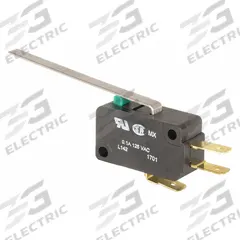 HONEYWELL Miniature Snap Action Switch: Lever Actuator, 1NO/1NC, Quick Connect (MPN V7-3S17D8-048). Key specifications — AC Contact Rating: 0.1 A @ 125 V; Electrical Connection: Quick Connect; Series: V7; Brand: HONEYWELL.