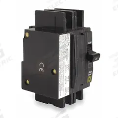 SQUARE D Miniature Circuit Breaker: 60 A, 120/240V AC, Single Phase, 10kA at 120/240V AC, 2 Poles (MPN QOU2601021). Key specifications — Phase: Single; Amps: 60 A; AC Voltage Rating: 120/240V AC; Max. AIR Rating: 10kA at 120/240V AC; For Use With: Air Conditioning and Refrigeration Equipment; Brand: SQUARE D.