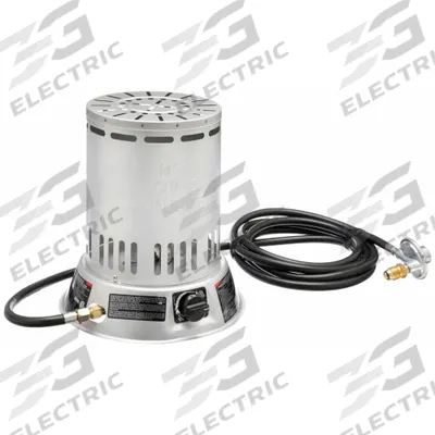 Dayton Portable Gas Floor Heater: 25,000 BtuH Heating Capacity Output - Portable Gas Convection Can Heaters