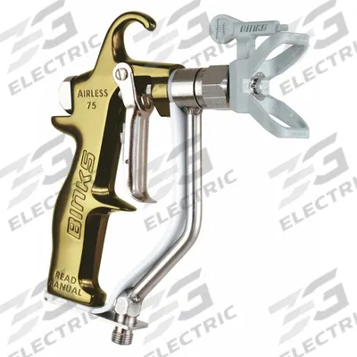 BINKS Airless Spray Gun: Airless, 3/8 in Air Inlet Size, Coatings/Paints, Aluminum - Airless Spray Guns