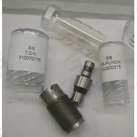 ROPER WHITNEY Punch and Die Set: 31 ga Capacity (Steel), XX Punch, 3/8 in Punch Dia, 3/8 in Die Size (MPN 200000375). Key specifications — attr67935: ROPER WHITNEY; attr79097: Punch and Die Set; attr79098: XX Punch.