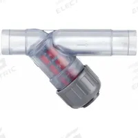 GF PIPING SYSTEMS Y Strainer: 3/4 in, Spigot, Mesh, 0.0331 in Screen Size, PVC, EPDM, 6 1/4 in Lg (MPN 192306350). Key specifications — Brand: GF PIPING SYSTEMS; Seal Material: EPDM; Port 1 Connection Type: Spigot; Manufacturer Part Number: 192306350; Screen Material: PVC.
