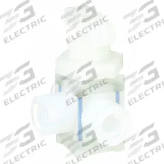 PARKER Manual Diaphragm Valve: 1/4 in, PFA, FNPT x FNPT x FNPT, 80 psi Max Pressure (CWP), PTFE (MPN MV-10-1344-10). Key specifications — Diaphragm Material: PTFE; Brand: PARKER.