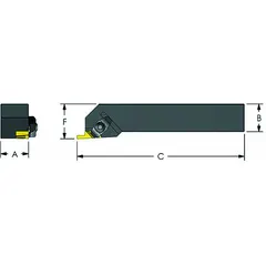 ULTRA-DEX USA Indexable Thread Turning Tool Holder (MPN 974-000-306)