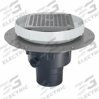 ZURN Floor Drain: 9 7/8 in Overall Dia, 5 in Grate Size, 3 in Nominal Pipe Size, Solvent Weld, PVC (MPN EZ2-PV2-ST). Key specifications — Color: Bronze; Connection Type: Solvent Weld; Brand: ZURN.
