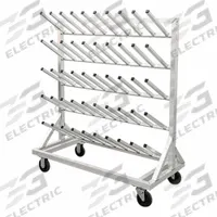 NEW AGE INDUSTRIAL Footwear Drying Rack: Footwear Drying Rack, Aluminum, 50 1/4 in Overall Lg, Gray (MPN 52782CST). Key specifications — Material: Aluminum; Brand: NEW AGE INDUSTRIAL; Color: Gray; For Number of Boots: 25 Pairs; Includes: Wheels.
