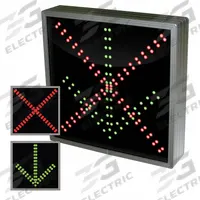 LED Parking Sign: 18 in x 18 in Nominal Sign Size, 18 in x 2 1/2 in x 18 in, Aluminum, Green/Red (MPN 108974). Key specifications — Enclosure Dimensions: 18 in x 2-1/2 in x 18 in; Enclosure Material: Aluminum; Basic Power Source: Plug-In; LED Display Color: Green; Retroreflective Grade: Not Retroreflective; Nominal Sign Size: 18 in x 18 in.