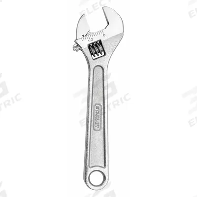 STANLEY Adjustable Wrench: Alloy Steel, Chrome, 10 in Overall Lg, 1 1/8 in Jaw Capacity - General Purpose Adjustable Wrenches