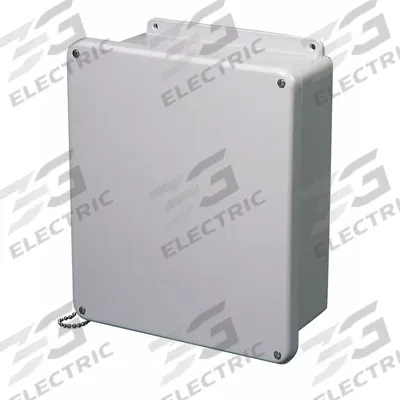 WIEGMANN Enclosure: Fiberglass, 12 in x 12 in x 6 in, NEMA 1/12/3R/4X/6P, Screw On - Fiberglass Submersible Enclosures