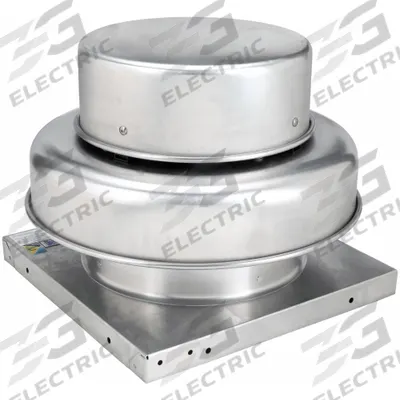 Dayton Centrifugal Downblast Roof Exhaust Fan: Direct Drive, Includes Drive Pack - Clean Air Direct-Drive Fans