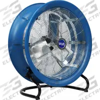 PATTERSON Cooling Fan: 21 in Blade Dia, 115V AC, Stationary, 1/3 hp, Direct Drive, Polypropylene (MPN BLUE 2200). Key specifications — Mobility: Stationary; Standards: UL 507; Voltage: 115V AC; Brand: PATTERSON.