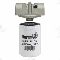 APPROVED VENDOR Hydraulic Spin-on Filter: 15 gpm Max. Flow, 200 psi Max. Pressure, Paper, Single (MPN 3KML9). Key specifications — attr95846: Paper; attr98907: APPROVED VENDOR; attr95844: 25; attr95847: Single.
