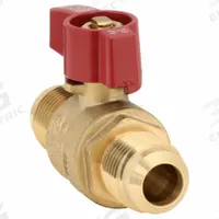 APPROVED VENDOR Manual Two-Way Ball Valve: 5/8 in, Brass, Straight, Flare x Flare, Two-Piece, Tee (MPN G-GBVF-58). Key specifications — Brand: APPROVED VENDOR; Handle: Tee.