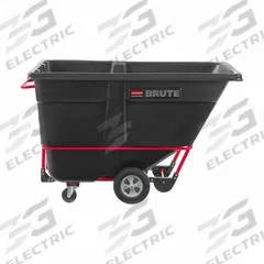 RUBBERMAID COMMERCIAL PRODUCTS Tilt Truck: 27 cu ft, 1,250 lb, (2) Axle-Mounted/(2) Swivel, Black (MPN FG131542BLA). Key specifications — Color: Black; Brand: RUBBERMAID COMMERCIAL PRODUCTS; Caster/Wheel Configuration: (2) Swivel.
